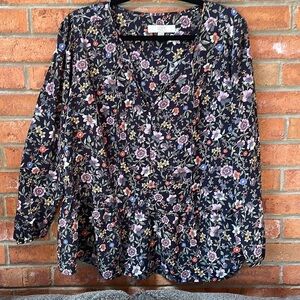 Loft Plus Long-Sleeve Blouse